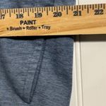 Nobull  Hoodie Sweatshirt Women's Medium Blue Ombre Dip Dye Pullover Logo Gym Photo 2