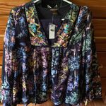 Anthropologie  Vivienne Vineet Bahl Embroidered Top S NWT Photo 2