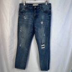 Gap Denim Jeans Best Girlfriend Distressed Slim Leg Light Wash Mid Rise Sz 30R Photo 7