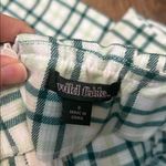 Wild Fable White and Green Checkered Mini Skirt Photo 8