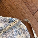 J.Crew Point Sur white and blue tassel the printed blouse small Photo 4