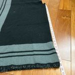 Woolrich  Black & Gray Soft Poncho Fringe Wrap One Size Photo 8
