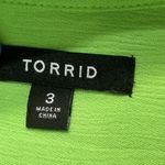 Torrid  Vibrant Green Open Front Cardigan Kimono Duster Women’s Plus Size 3X Photo 2