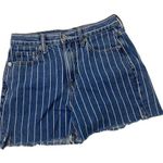 American Eagle  Pinstripe Cutoff Shorts Photo 0
