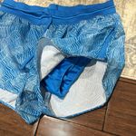 Nike DRI FIT BLUE & WHITE ATHLETIC RUNNING SHORTS Photo 3