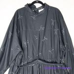 Hutch Womens Shirt Dress Origami Bird Button Front Roll Tab Sleeve Black size 0X Photo 6