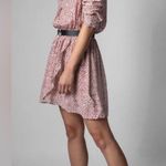 Zadig & Voltaire Rinka Heart-print Dress In Red Silk Small Photo 4