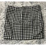 Free People ‎ Black White Checkered Skirt Size 8 Photo 2