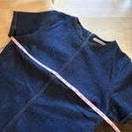 Abercrombie & Fitch  Denim Shift Mini Dress Dark Wash Size Large Photo 6