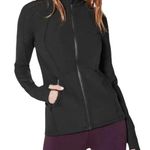 LULULEMON Sleek Essentials Jacket Women 6 Black Sporty Athletic Outdoor Luxtreme Photo 0