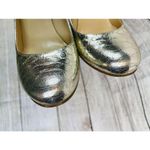 Kate Spade Karolina Size 7.5 B Gold Snake Pumps Leather High Heels Shoes Italy Photo 10