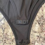 Elegant Black Bodysuit for Women Gray Size L Photo 3