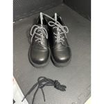 Unif Vintage  Leather Chunky Square Toe Y2K Shoes Black Womens Size 9 Goth Grunge Photo 1