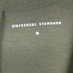 Universal Standard  Tank Midi Dress Women's M Olive Green Stretch Granola Girl Photo 4