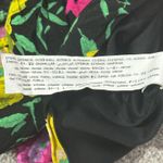 ZARA Floral Crop Top Womens XS Black Ruched Sweetheart Neck Feminine Cottagecore Photo 5