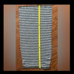 Gladys Bagley knit silver & gray stripe skirt. Size M Photo 4