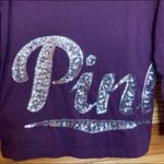 PINK - Victoria's Secret Victoria’s Secret PINK silver sequins bling maroon long sleeve shirt Photo 1