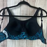 Champion  Black and Blue Patterned Sports Bra Photo 8
