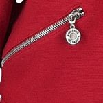 Adrienne Vittadini Classic 100% Wool Double-Breasted Peacoat Red Size M Upscale Photo 5