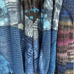 Soft Surroundings EUC Multi Fabric / Pattern Open Front Drape Cardigan Medium Photo 10