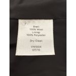 Talbots  Womens Black Double Breasted Military Style Wool Peacoat Jacket Size 8 Photo 4