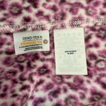 Lands' End  1/4 Zip Fleece Pullover Jacket Sweater Size 18 EUC Pink Leopard Print Photo 5