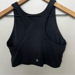 Athleta  Conscious Crop Black Sports Bra Top Size Medium Photo 3