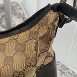 Gucci GG Monogram Canvas Shoulder Bag in Tan and Brown Photo 9