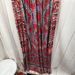 Soma Women’s Medium Red Patterned Maxi Dress Stretchy Photo 4