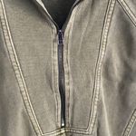 Anthropologie Daily Practice by Zeru Front Zip Mini Dress XXS Olive Green Photo 2