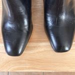 Franco Sarto Croc Embossed Leather Ankle Boots Block Heel Side Zipper Size 7 Photo 2