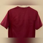Dickies  Nurse Scrub Burgundy Short Sleeve Shirt Women’s Sz Small Photo 5