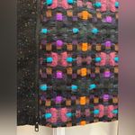 Milly  Black Exposed Zippers Mini Skirt Southwestern Chic Contemporary Size 0 XS Photo 5