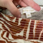 Anthropologie  Love the Label Eyelet Puff Sleeve Mixed Print Blouse Small Photo 1