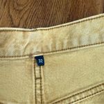 RE/DONE  70s Stovepipe Jeans, Straight Leg, Washed Mustard, Size 32 Photo 7