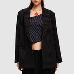 LIONESS Naomi Pinstripe Blazer Size Small Photo 0