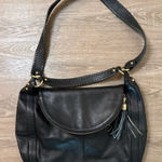 Onna Ehrlich Rachel Hobo Purse New Pebble Black Large Tassel Handbag Photo 0