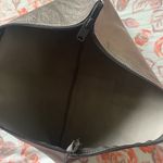 Free People Metallic leather carry all clutch laptop bag Make-up purse multi use sack Photo 2