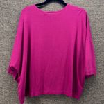 Bryn Walker Womens Blouse Size S Soft Flowy Organic Cotton Magenta Oversized Photo 1