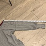 We The Free  Gray and Maroon Sweatshirt Free People Tee Tunic Top Size Medium Photo 14