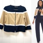 Chico's  Travelers Knit Colorblock Jacket Size Small‎ Photo 1