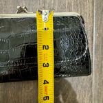 Black Faux Croc Wallet Clasp Frame | Accordion Card Slots | NWOT Photo 15