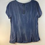 Banana Republic Heritage dark denim blouse SZ:12 Photo 2