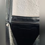 Sanctuary Black Leather Tote Bag Carryall Pebbled Zippered Photo 2