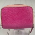 Luria Vintage Pink Leather Zip Wallet Photo 2