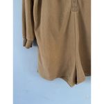 Old Navy Tan Long Sleeve Henley Fleece Pajama Romper Women’s Size Large Photo 5
