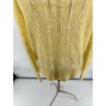 Mango MNG Women Yellow Wool Blend Sweater Size Small Photo 7