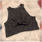 Urban Outfitters  Kimchi Blue Grey Marled Tie Front Photo 0