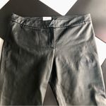 Milly  NY Genuine Black Stretch Leather Pants 8 zippers at hem moto style Photo 4
