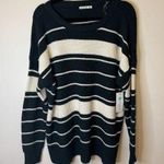 Pink Clover NWT  Green and Cream Striped Sweater Size 3X Photo 0